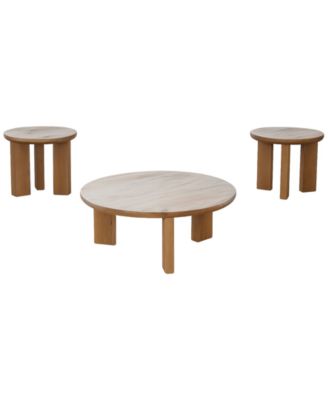 Furniture - Layla 3-Pc.Set (Coffee & 2 End Tables)