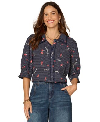 Democracy - Women's Printed Collared Top