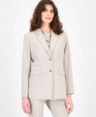 Anne Klein - Women's Two-Button Peak-Lapel Blazer