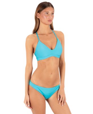 Hurley - Women's Solid Moderate Coverage Swim Bottoms