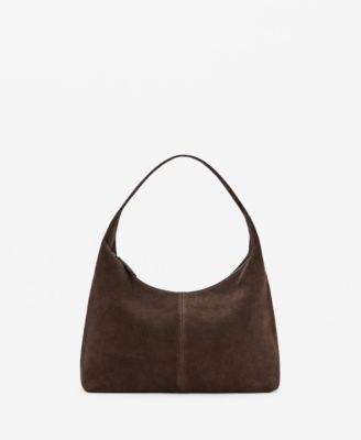 MANGO - Women's Stitching Suede Shoulder Bag