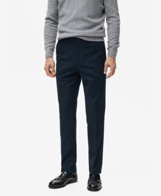 MANGO - Men's Slim-Fit Flannel Pants