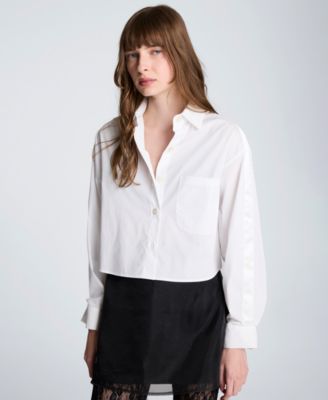 Kenneth Cole - Women's Poplin Button-Front Top