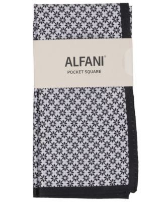 Alfani - Men's Wells Geometric Pattern Pocket Square