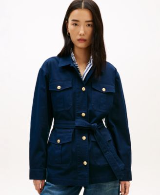 Tommy Hilfiger - Women's Collared Front-Button Field Jacket