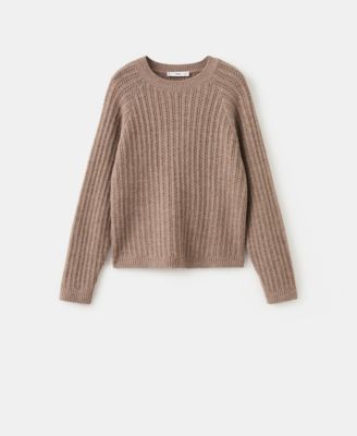 MANGO - Women's Openwork Knit Sweater