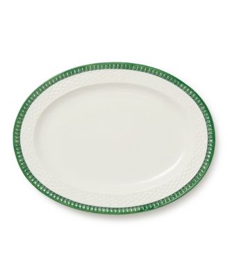Le Jardin Embossed Rattan Oval Platter image