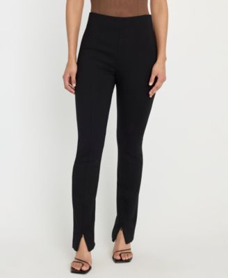 Good American - Women's Soft Stretch Slit Front Pants