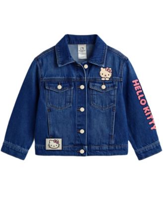 Hello Kitty - Girls' 2T-6X Classic Front Button Denim Jacket