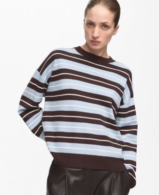 MANGO - Women's Oversized Striped Sweater