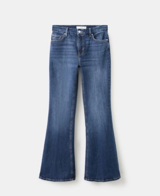 MANGO - Women's Violet Flared High-Rise Jeans