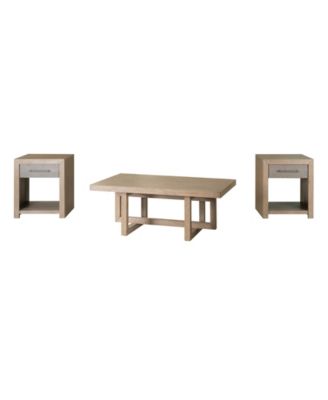 Furniture - Portmore 3-Pc. Rectangular Wood Coffee Table and End Table Set