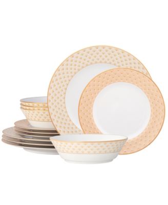 Trocadero Gold 12-Pc. Dinnerware Set, Service for 4 image