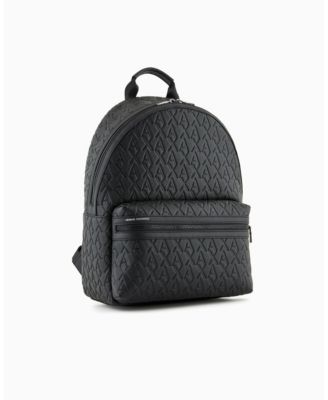 A|X Armani Exchange - Men's Tonal ll Over Logo Backpack