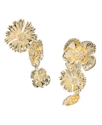 Kendra Scott - 14k Gold Over Brass Cailey Flower Statement Earrings