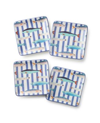 Something Fishy Canape Plates, Set of 4 image