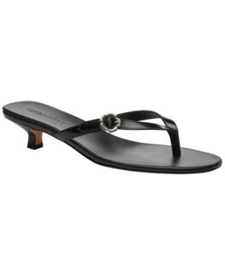 COACH - Women's Kitten Heel Slip-On Thong Sandals