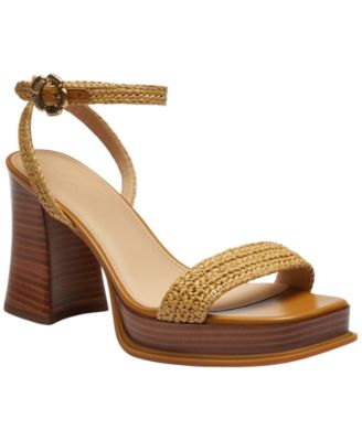 COACH - Women's Tea Rose Round Toe Platform Sandals