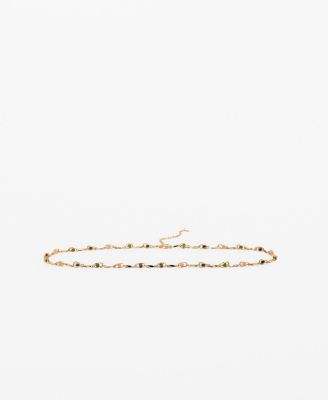 MANGO - Women's Beaded Chain Belt