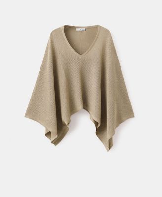 MANGO - Women's V-Neck Knit Top