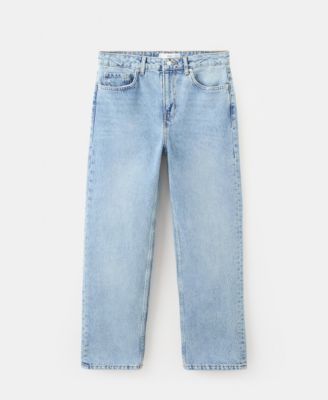 MANGO - Women's Mid-Rise Straight Jeans