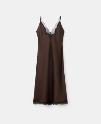 MANGO - Women's Satin Camisole Dress