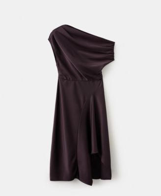 MANGO - Women's Asymmetrical Flared Dress