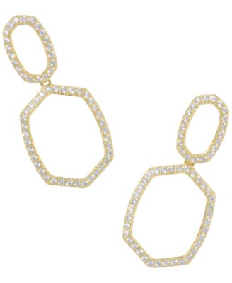 Kendra Scott - Cubic Zirconia Open Daphne Pave Open Frame Drop Earrings
