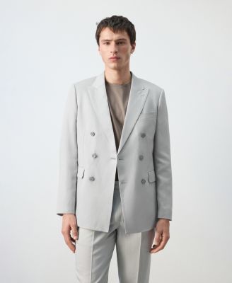 MANGO - Men's Amalfi Slim-Fit Double-Breasted Blazer