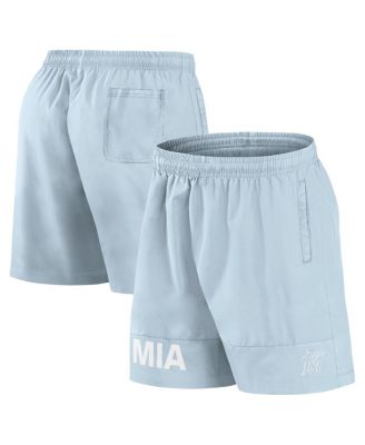 Fanatics - Men's Light Blue Miami Marlins Elements Swim Shorts
