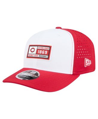 New Era - Men's White/Red Cincinnati Reds Established Patch 9SEVENTY Adjustable Hat