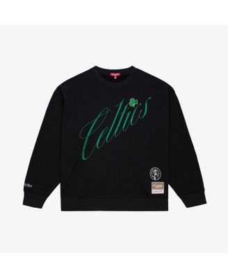Mitchell & Ness - Women's Black Boston Celtics Hardwood Classics Script Lightweight Sweatshirt
