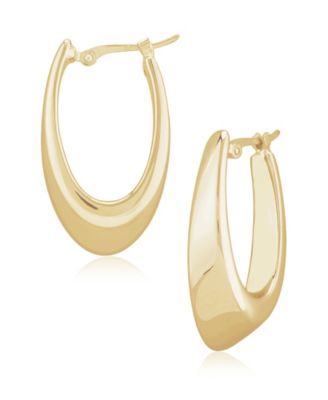 Macy's - Visor Earrings 14k Yellow Gold or 14k White Gold