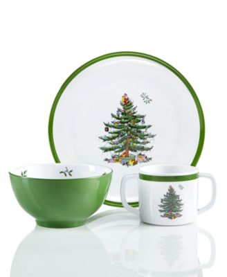  Christmas Tree 3-Piece Kids Melamine Set image
