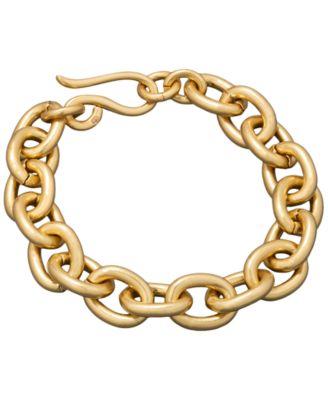 Donna Karan - Gold-Tone Statement Link Flex Bracelet