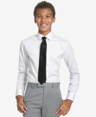 Calvin Klein - Big Boys Solid Vellum Zipper Necktie
