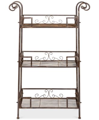 Safavieh - Pitmann Outdoor 3 Tier Shelf, Quick Ship
