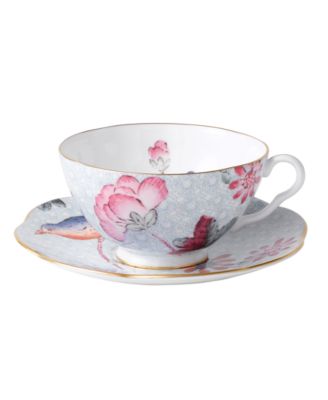Blue Cuckoo Teacup and Saucer image