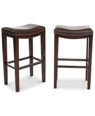 Noble House - Edley Backless Barstool (Set of 2), Quick Ship