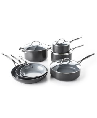 GreenPan - Valencia Pro Ceramic Non-Stick 11-Pc. Cookware Set