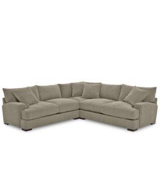 Furniture - Rhyder 3-Pc. Fabric Sectional