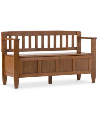Simpli Home - Winslow Bench, Quick Ship