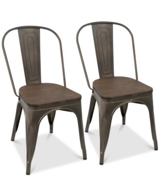 Lumisource - Oregon Dining Chair (Set of 2), Quick Ship