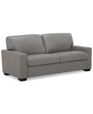 Furniture - Ennia 75" Leather Apartment Sofa