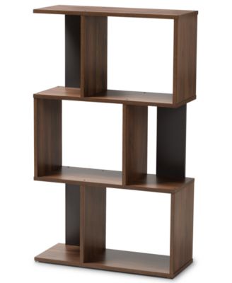 Baxton Studio - Amahle Display Bookcase, Quick Ship