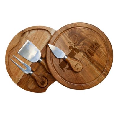 Disney - Pixar's Ratatouille  Acacia Brie Cheese Cutting Board & Tools Set