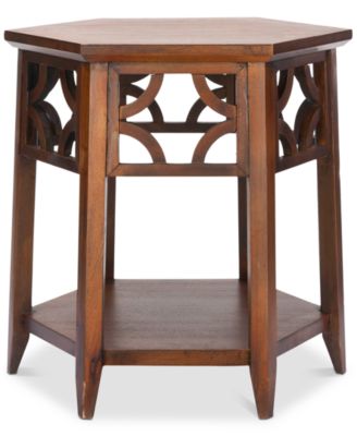 Safavieh - Connor Hexagon End Table, Quick Ship