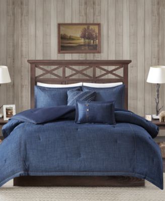 Woolrich - Perry 5-Pc. Denim Comforter Sets