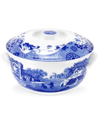 Spode - "Blue Italian" Round Covered Casserole