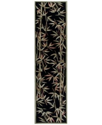 Sparta Bamboo Border 2'6" x 10' Runner Area Rug image